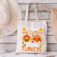 School Thankful I Teach The Cutest Little Turkeys Thanksgiving Teacher Canvas Tote Bag, gift for family, gift for coworker