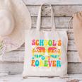 School's Out Forever Retirement 2026 Retro Retired Teacher Canvas Tote Bag, gift for family, gift for coworker