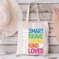 You Are SMART BRAVE STRONG KIND LOVED MOTIVATION TEACHER KID Canvas Tote Bag, gift for family, gift for coworker You Are SMART BRAVE STRONG KIND LOVED MOTIVATION TEACHER KID Canvas Tote Bag, gift for family, gift for coworker