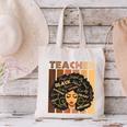 Smart Teacher Afro Girl Melanin African American Wowen Canvas Tote Bag, gift for family, gift for coworker
