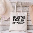 Solve The Problem 9×74 Math Teacher Canvas Tote Bag, gift for family, gift for coworker Solve The Problem 9×74 Math Teacher Canvas Tote Bag, gift for family, gift for coworker