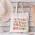 Spanish Teacher Maestra Hablar EspañOl Bilingual Teacher Canvas Tote Bag, gift for family, gift for coworker