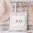 Special Education Advocate Love Support SPED Teacher Canvas Tote Bag, gift for family, gift for coworker