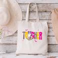 Spooky Halloween Teacher Para Counselor SPED Preppy Boo Kids Canvas Tote Bag, gift for family, gift for coworker