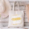Substitute Teacher Squad Sub Teacher Substitute Teaching Canvas Tote Bag, gift for family, gift for coworker