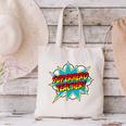 Superhero Teacher Retro Comic Teaching Superpower Canvas Tote Bag, gift for family, gift for coworker