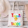 T Is For Teacher And Tacos For Teacher & Tacos Lovers Canvas Tote Bag, gift for family, gift for coworker