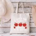 I Teach The Cutest Apples In The Orchard Cute Fall Teacher Canvas Tote Bag, gift for family, gift for coworker I Teach The Cutest Apples In The Orchard Cute Fall Teacher Canvas Tote Bag, gift for family, gift for coworker