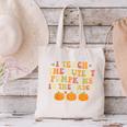 I Teach The Cutest Pumpkins In The Patch Fall Season Teacher Canvas Tote Bag, gift for family, gift for coworker