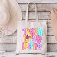 Teach Love Inspire Preppy Back To School Teacher Women Canvas Tote Bag, gift for family, gift for coworker