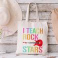 I Teach Rockstars Band Vibes Teacher Rocks My Music Teaching Canvas Tote Bag, gift for family, gift for coworker