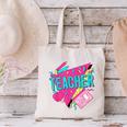 Teacher 90s Retro Colorful Teacher Of The 90s Back To School Canvas Tote Bag, 90s Teacher Tote Bags, gift for family, gift for coworker Teacher 90s Retro Colorful Teacher Of The 90s Back To School Canvas Tote Bag, 90s Teacher Tote Bags, gift for family, gift for coworker