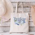 Teacher Blue Chinoiserie Coquette Bow Heart Teacher Life Canvas Tote Bag, gift for family, gift for coworker
