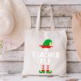 The Teacher Elf Matching Family Christmas Canvas Tote Bag, gift for family, gift for coworker The Teacher Elf Matching Family Christmas Canvas Tote Bag, gift for family, gift for coworker