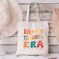 In My Teacher Era First Day Of School Back To School Retro Canvas Tote Bag, gift for family, gift for coworker In My Teacher Era First Day Of School Back To School Retro Canvas Tote Bag, gift for family, gift for coworker