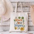 Teacher Inspire Love Canvas Tote Bag, gift for family, gift for coworker Teacher Inspire Love Canvas Tote Bag, gift for family, gift for coworker