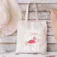 This Teacher Loves Her Flock Flamingo Teacher Class Canvas Tote Bag, gift for family, gift for coworker