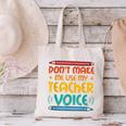 Teacher Voice Teacherlife Primary School Teacher Canvas Tote Bag, gift for family, gift for coworker Teacher Voice Teacherlife Primary School Teacher Canvas Tote Bag, gift for family, gift for coworker