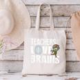 Teachers Love Brains Zombie Halloween Hilarious Canvas Tote Bag, gift for family, gift for coworker Teachers Love Brains Zombie Halloween Hilarious Canvas Tote Bag, gift for family, gift for coworker