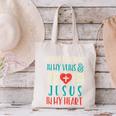 Teaching In My Veins Jesus In My Heart God Christian Teacher Canvas Tote Bag, gift for family, gift for coworker