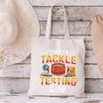 Test Day State Football Tackle Testing Day Sports Teacher Canvas Tote Bag, gift for family, gift for coworker