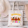 Thankful For My 1st Grade Turkeys Thanksgiving Teacher Fall Canvas Tote Bag, gift for family, gift for coworker