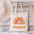Thankful For My Students Teacher Thanksgiving School Fall Canvas Tote Bag, gift for family, gift for coworker