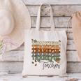 Thankful Teacher Thanksgiving Fall Pumpkin Turkey Canvas Tote Bag, gift for family, gift for coworker