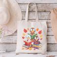Thanksgiving Teacher Books Turkey Reading Book Canvas Tote Bag, gift for family, gift for coworker