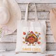 Thanksgiving Teacher Turkey Lets Eat Kids Punctuation Canvas Tote Bag, gift for family, gift for coworker