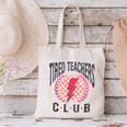 Tired Teachers Club Study Lover School Apparel Canvas Tote Bag, gift for family, gift for coworker Tired Teachers Club Study Lover School Apparel Canvas Tote Bag, gift for family, gift for coworker
