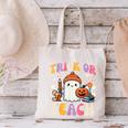 Trick Or Teach Ghost Teacher School Halloween Men Women Canvas Tote Bag, gift for family, gift for coworker