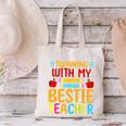 Twinning With My Bestie Teacher Boy Spirit Week Twin Day Canvas Tote Bag, gift for family, gift for coworker