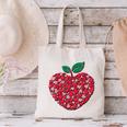 Valentines Day Teacher Hearts Apple Love Teach Women Men Canvas Tote Bag, gift for family, gift for coworker