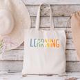 Vintage Play Is Learning Back To School Toddler Teacher Canvas Tote Bag, gift for family, gift for coworker