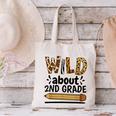 Wild About 2Nd Grade School Grade Teacher Canvas Tote Bag, 2nd Grade Teacher Tote Bags, gift for family, gift for coworker