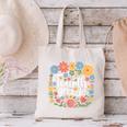 Wildflower 4th Fourth Grade Floral Back To School Teacher Canvas Tote Bag, 4th Grade Teacher Tote Bags, gift for family, gift for coworker