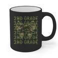 2nd Grade Teacher Student Camo Bow Back To School Graphic Print Coffee Mug, 2nd Grade Teacher Gifts, trending gift