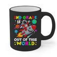 2nd Grade Is Out Of This World Space Rocket Planets Teacher Graphic Print Coffee Mug, 2nd Grade Teacher Gifts, trending gift