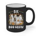 5K Boo Crew Halloween Teacher K5 Floral Ghost Trick Or Teach Graphic Print Coffee Mug, trending gift 5K Boo Crew Halloween Teacher K5 Floral Ghost Trick Or Teach Graphic Print Coffee Mug, trending gift