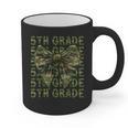 5th Grade Teacher Student Camo Bow Back To School Graphic Print Coffee Mug, trending gift