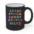 ABC Cute Monster Alphabet Halloween Teacher Costume Kids Graphic Print Coffee Mug, trending gift