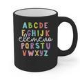 Alphabet ABC Elemeno Teacher Student Back To School Graphic Print Coffee Mug, trending gift