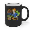 Beauty Teacher Take Chances Make Mistakes Get Messy Graphic Print Coffee Mug, trending gift Beauty Teacher Take Chances Make Mistakes Get Messy Graphic Print Coffee Mug, trending gift