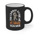 You Cannot Scare Me Im A Teacher 1st Grade Halloween Teacher Men Women Kids Graphic Print Coffee Mug, trending gift