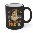 You Can't Scare Me I Teach Pre-K Halloween Teacher Ghost Graphic Print Coffee Mug, trending gift