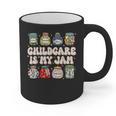 Childcare Is My Jam Child Care Teacher School Psychologist Graphic Print Coffee Mug, trending gift