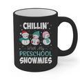 Chillin' With My Preschool Snowmies Teacher Christmas Men Women Kids Graphic Print Coffee Mug, trending gift Chillin' With My Preschool Snowmies Teacher Christmas Men Women Kids Graphic Print Coffee Mug, trending gift