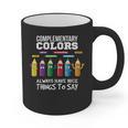 Complementary Colors Pun Artist Art Teacher T-Shirt Graphic Print Coffee Mug, trending gift