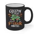 Creepin It Real Monster School 5th Grade Teacher Halloween Graphic Print Coffee Mug, trending gift Creepin It Real Monster School 5th Grade Teacher Halloween Graphic Print Coffee Mug, trending gift
